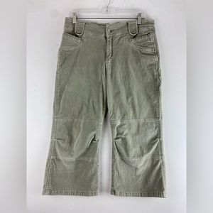 AC-3998 corduroy beige cargo capri pants 30x18 (sku 419)